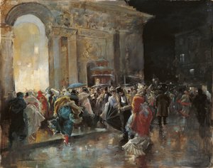 Arrivée au théâtre lors d