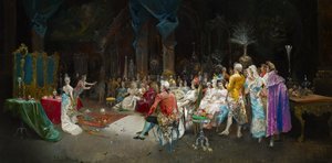 Le Magicien au Palais - Eugenio Lucas Villaamil