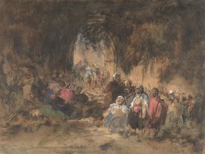 Arabes au repos - Eugenio Lucas Villamil