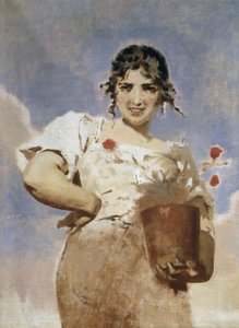 La Fleuriste (La Fioraia) - Eugenio Prati
