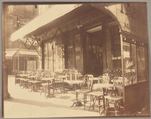Café, Avenue de la Grande-Armée - Eugène Atget