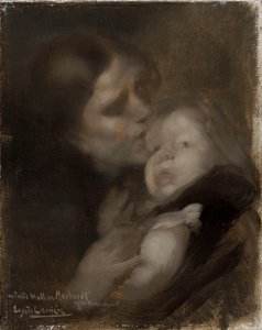 Mère et enfant, vers 1890 - Eugène Carrière