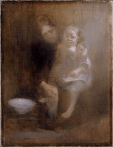Le bain de pieds - Eugène Carrière