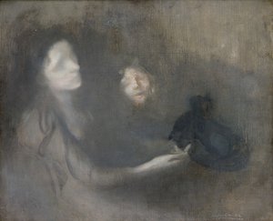 Femme au chapeau - Eugène Carrière