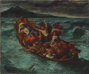 Le Christ endormi pendant la tempête - Ferdinand Victor Eugene Delacroix