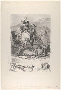 Combat du Giaour et du Pacha, 1827 - Eugène Delacroix