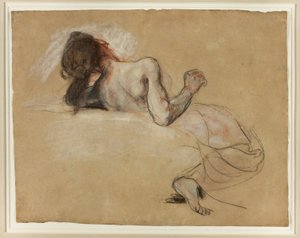 Femme accroupie