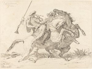 Rencontre de Cavaliers Maures, 1834 - Eugène Delacroix