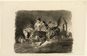 Faust et Méphistophélès au galop dans la nuit du sabbat des sorcières