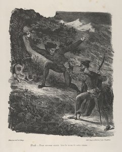 Faust et Méphistophélès dans les montagnes du Harz, Goethe, Faust - Eugène Delacroix