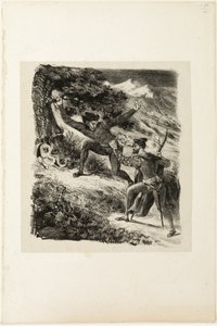 Faust et Méphistophélès dans les montagnes du Harz - Eugène Delacroix