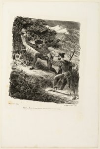 Faust et Méphistophélès dans les montagnes du Harz, de Faust - Eugène Delacroix