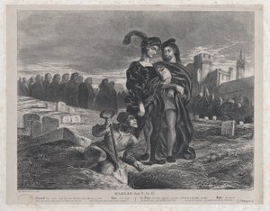 Hamlet contemplant le crâne de Yorick