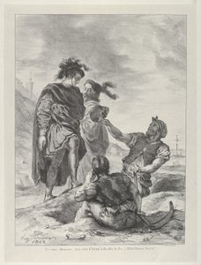 Hamlet et Horatio devant les fossoyeurs, 1843 - Eugène Delacroix