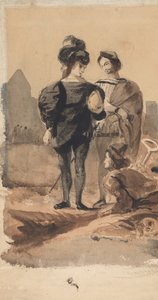 Hamlet et Horatio dans le cimetière - Eugène Delacroix