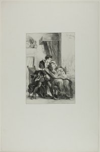 Hamlet et la reine - Eugène Delacroix