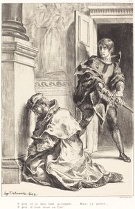 Hamlet est tenté de tuer le roi Acte III, Scène III, 1834-1843