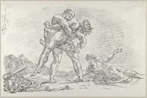 Hercule et Antée, 1852