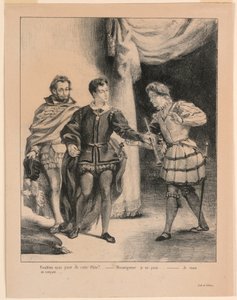 Illustration pour Hamlet : Hamlet et Guildenstern (III,2)