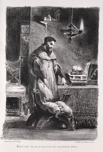 Illustrations pour Faust : Faust dans sa loge