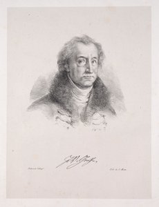 Illustrations pour Faust : Frontispice - Portrait de Johann Wolfgang von Goethe - Eugène Delacroix