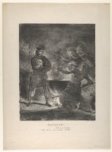 Macbeth consultant les sorcières, 1825 - Eugène Delacroix