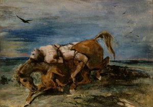 Mazeppa sur le cheval mourant, 1824