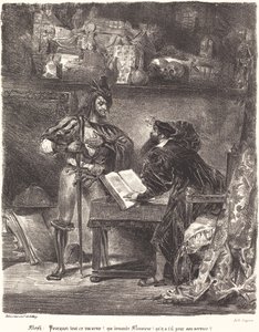 Mephisto apparaît à Faust - Eugène Delacroix