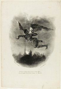 Mephistopheles volant - Eugène Delacroix