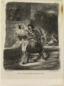 Méphistophélès et Faust fuyant après le duel
