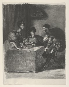 Mephistophélès se présente à Martha Goethe, Faust, 1825-27
