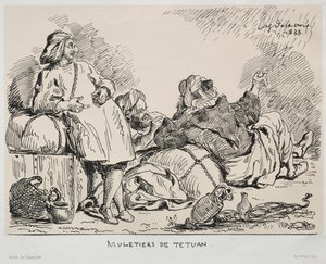 Muletiers de Tétouan - Eugène Delacroix
