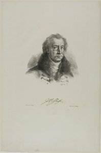 Portrait de Goethe, de Faust - Eugène Delacroix