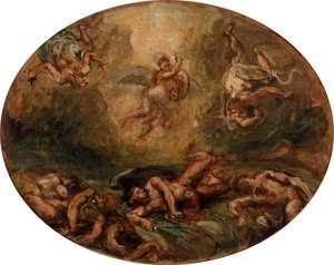 Saint Michel terrasse le Diable - Eugène Delacroix
