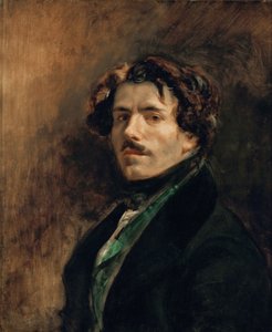 Autoportrait avec gilet vert