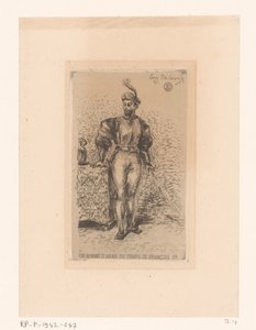 Soldat avec une épée - Eugène Delacroix
