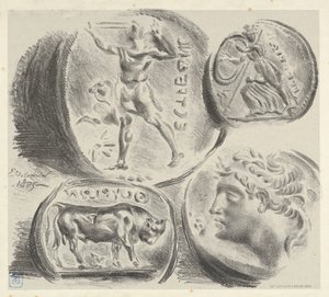 Études de quatre pièces grecques, 1825 - Eugène Delacroix