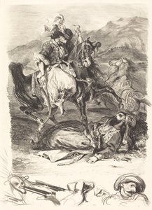 La Bataille du Giaour et du Pacha - Eugène Delacroix