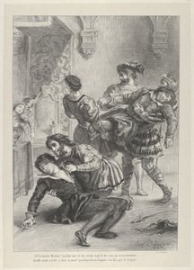 La Mort de Hamlet, 1843 - Eugène Delacroix
