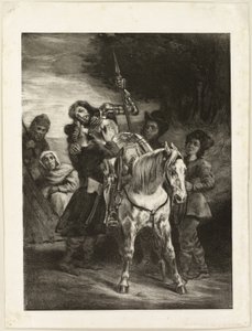 Goetz blessé soigné par les Bohémiens - Eugène Delacroix