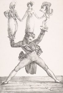 Théâtre Italien, 1821 - Eugène Delacroix