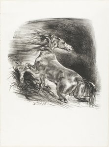 Cheval sauvage, ou Cheval effrayé quittant l