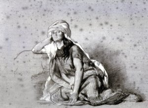 Femme berbère au Sahel - Eugène Fromentin