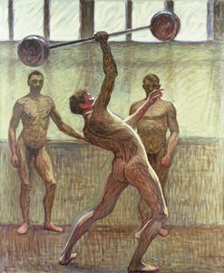 Soulever des poids avec un bras numéro 2, 1914 - Eugène Jansson