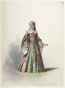 Btv1b84558104 19 - Saint-Saëns - Henry VIII - Maquettes de costumes - Lacoste - 19e Costume - Eugene Lacoste