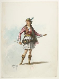 Btv1b84558104 42 - Saint-Saëns - Henry VIII - Modèles de costumes - Lacoste - 42. Costume - Eugene Lacoste