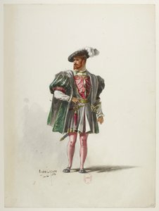 Btv1b84558104 54 - Saint-Saëns - Henry VIII - Maquettes de costumes - Lacoste - 54. Costume - Eugene Lacoste