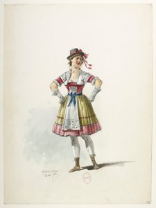 Saint-Saëns - Henry VIII - Maquettes de costumes - Lacoste - 39. Costume