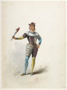 Maquettes de costumes - Lacoste - 71. Le fou du roi
