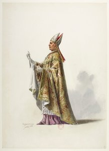 Saint-Saëns - Henry VIII - Maquettes de costumes - Lacoste - 8. Costume - Eugene Lacoste